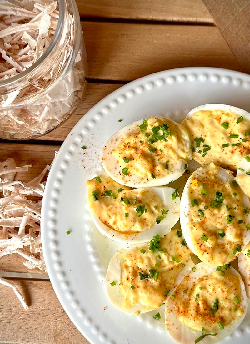 Pig & Nut Smoked Deviled Eggs