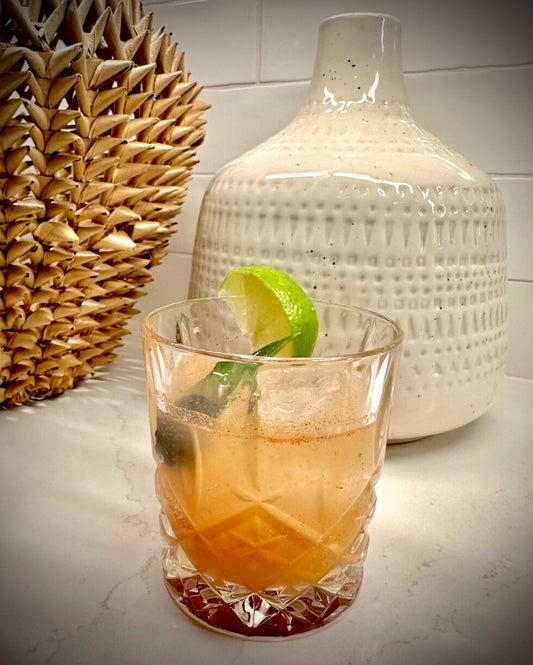 Smoked Pineapple Ginger Beer Mocktail