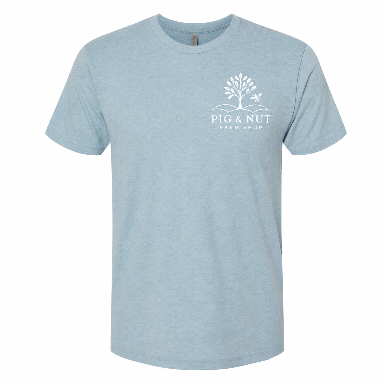 Vintage Stonewash Denim Triblend Tee