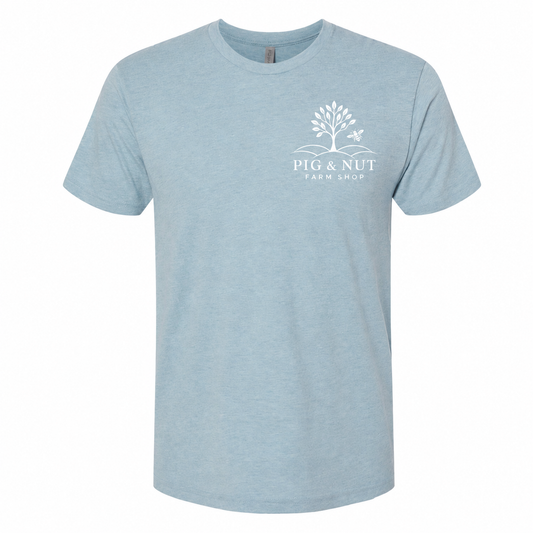 Vintage Stonewash Denim Triblend Tee